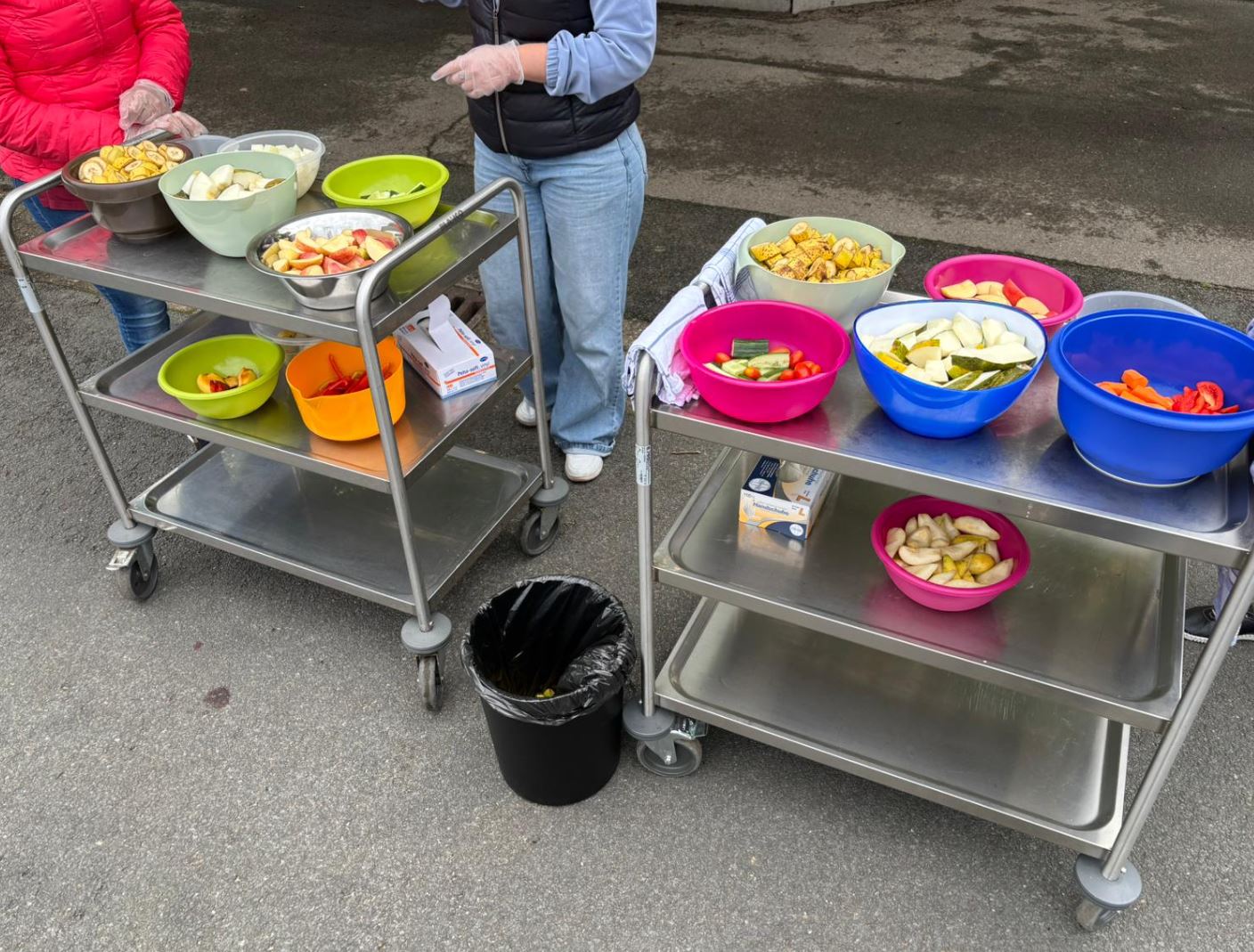 Obstpause begeistert wieder die Kinder !